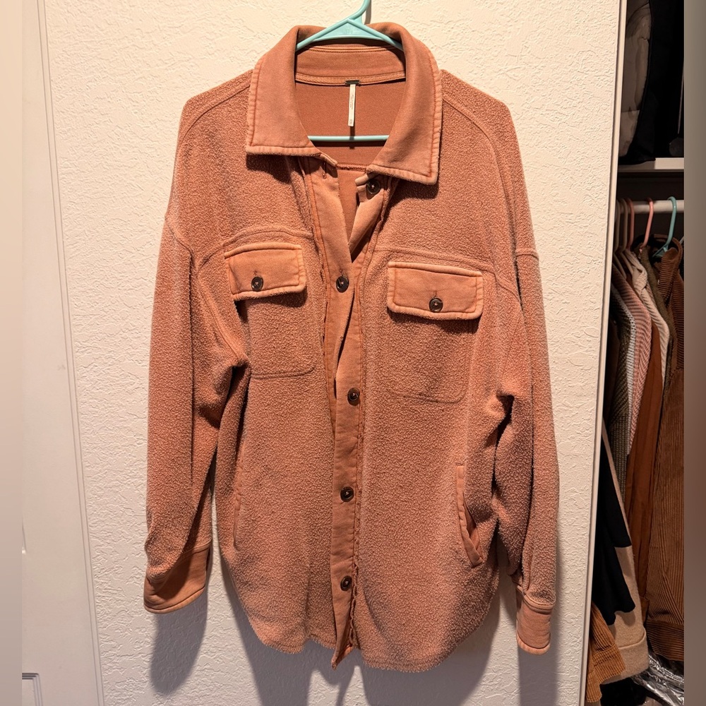 Free People Ruby Shacket Cider - Picture 5 of 6